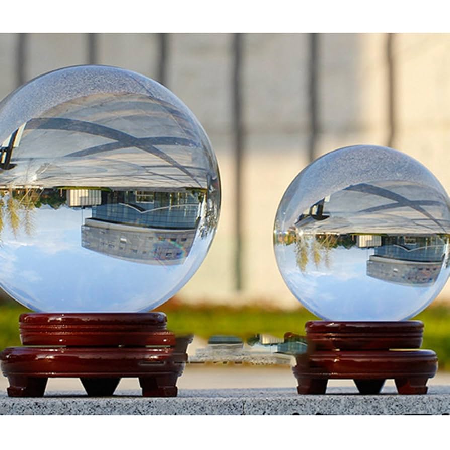 特大水晶玉 クリスタルボール 約23cm 無色透明 木製台座付き 特大水晶玉 クリスタルボール 約23cm 無色透明 木製台座付き